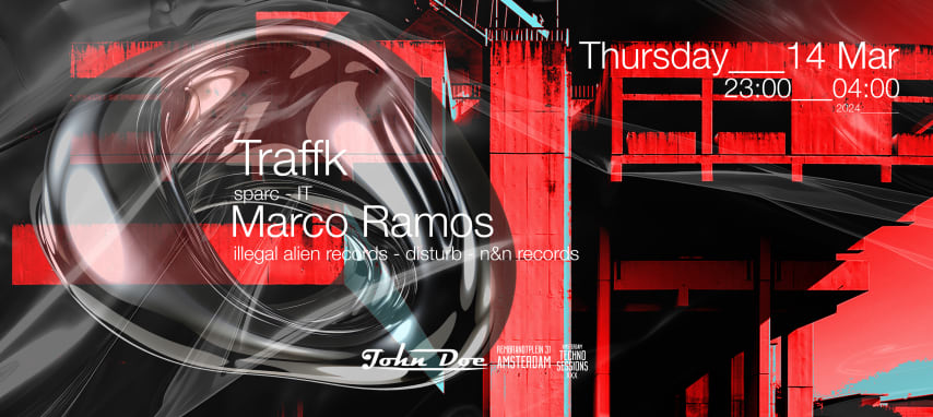 Amsterdam Techno Sessions w/ TRAFFK (Sparc) & Marco Ramos cover