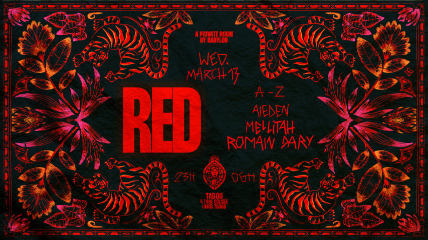 RED 13/03 - A Private Room By Babylon @Taboo cover