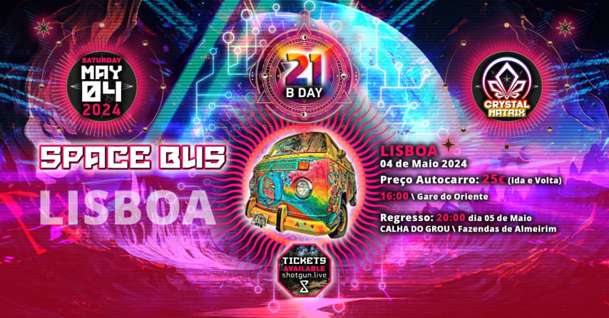 SPACE BUS / Crystal Matrix B day LISBOA cover