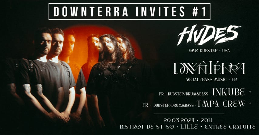 DOWNTERRA INVITES #1 •HVDES + DOWNTERRA + INKUBE + TMPA crew cover