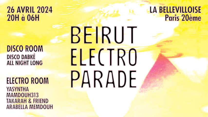 Beirut Electro Parade - 26.04.24 cover