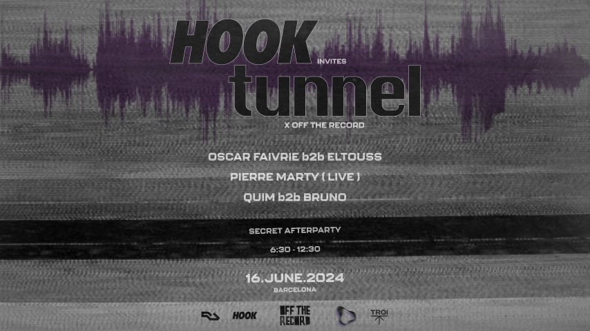 Hook invites Tunnel X OFF The Record cover