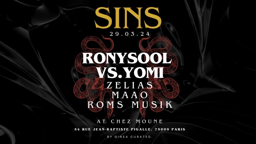 SINS CURATED @CHEZMOUNE - Friday 29.03 cover