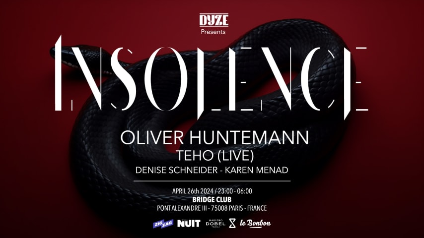 INSOLENCE // OLIVER HUNTEMANN cover