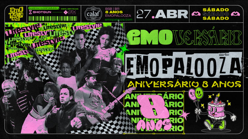 Emopalooza especial 8 anos! cover