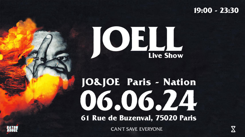 Joell Live at JO & JOE Nation Paris cover