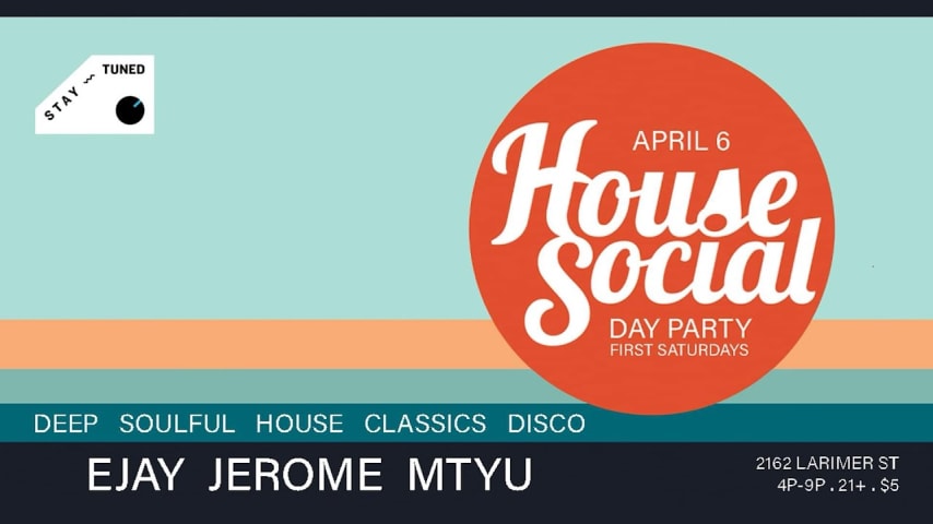 House Social Day Party - First Saturdays cover