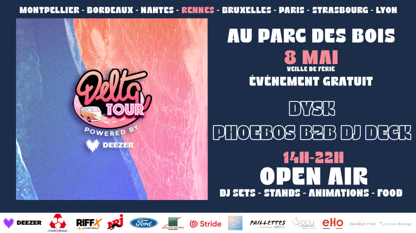 OPEN AIR : DELTA TOUR X AU PARC DES BOIS - RENNES cover