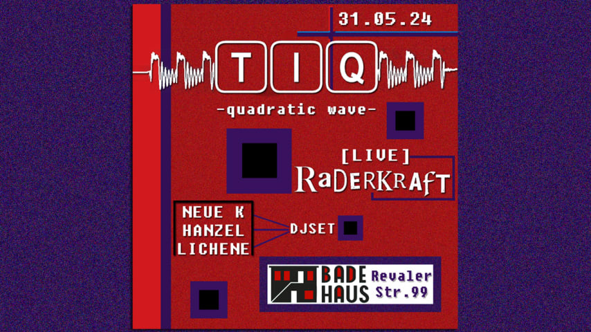 TIQ: RADERKRAFT LIVE cover