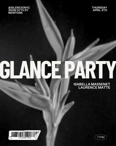 GLANCE PARTY W/ ISABELLA MASSENET & LAURENCE MATTE cover