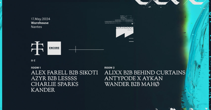 Teletech x Encore : Nantes w/ Charlie Sparks, Azyr & More cover