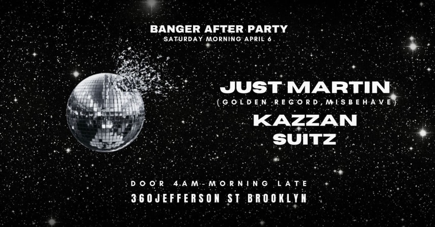 THE BANGER AFTER PARTY - JUST MARTIN - KASSAN - SUITZ cover