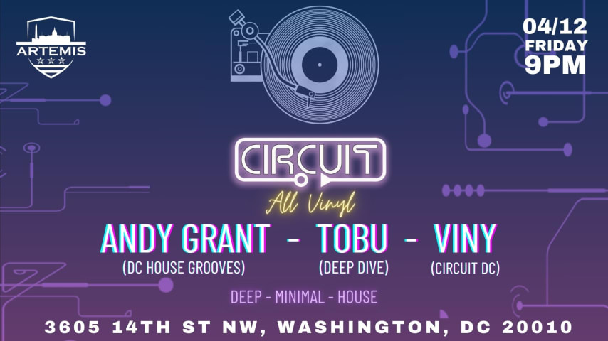 Circuit DC - All Vinyl Night @ The Artemis DC cover