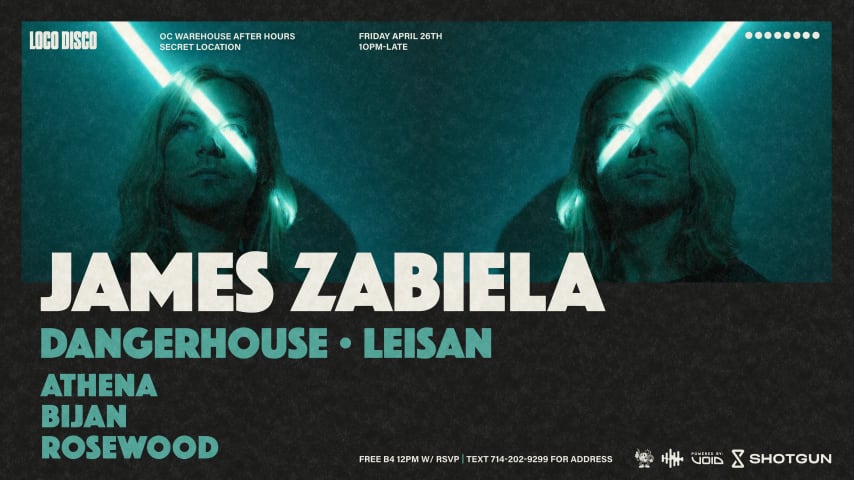 James Zabiela Warehouse Afters cover