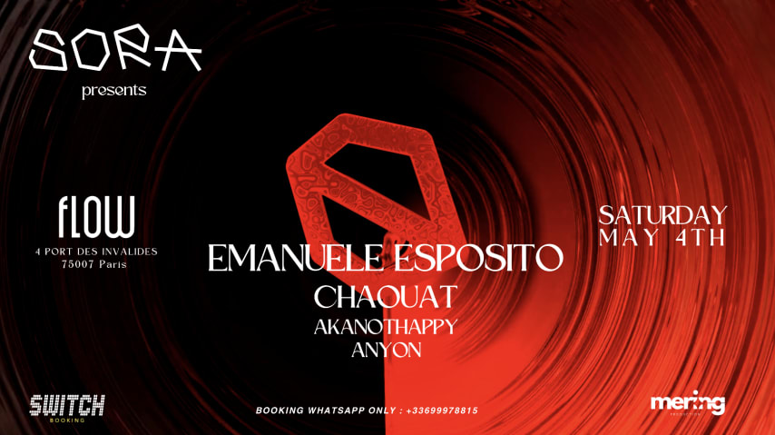 SORA - W / EMANUELE ESPOSITO - CHAOUAT - AKANOTHAPPY - ANYON cover