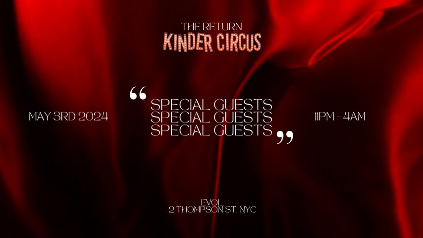 KINDER CIRCUS THE RETURN 2024 cover