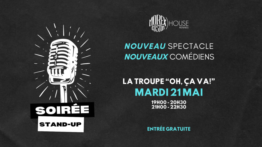 SOIRÉE STAND UP CHEZ MOREX CUSTOM HOUSE (19H00) ÉDITION 4 cover