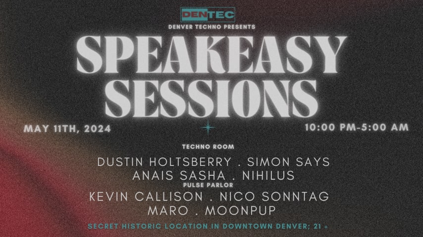 DENVER TECHNO PRESENTS: SPEAKEASY SESSIONS VOL.3 cover