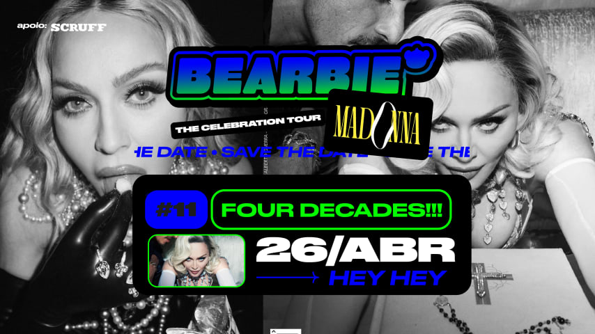BEARBIE CELEBRATION TOUR SP ~ ESPECIAL MADONNA ~ Sexta 26.04 cover