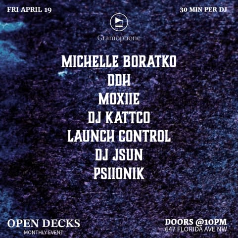 GRAMOPHONE PRESENTS: OPEN DECKS - MONTHLY EVENT cover