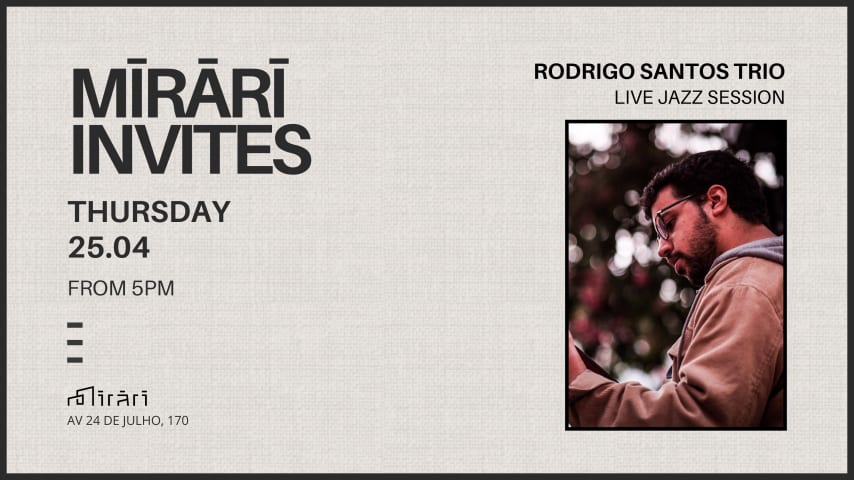 Mirari Invites: Rodrigo Santos Trio cover