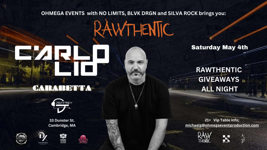 RAWTHENTIC PRESENTS: CARLO LIO cover