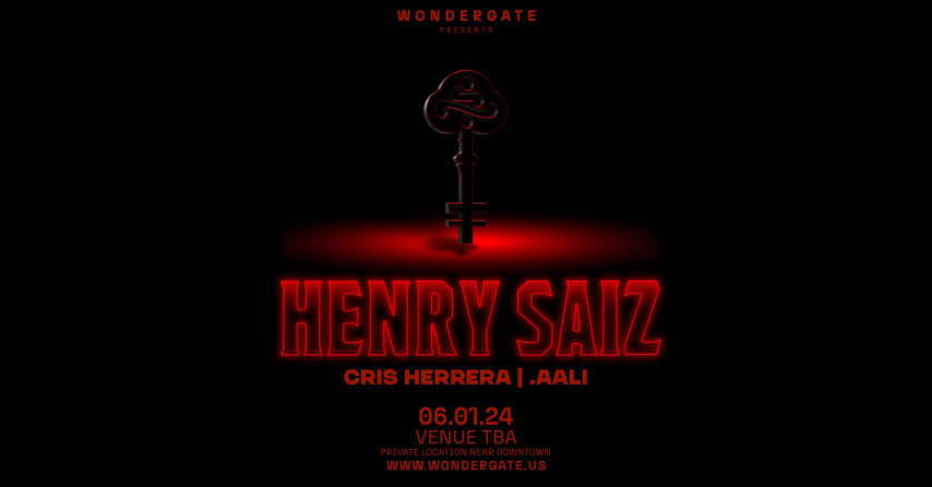 WONDERGATE Presents: HENRY SIAZ cover