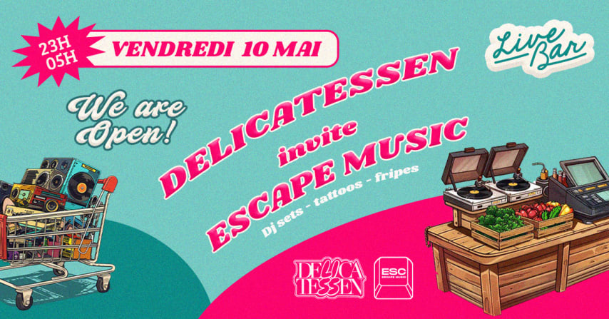 Delicatessen invite : Escape Music & Ultime1988 cover