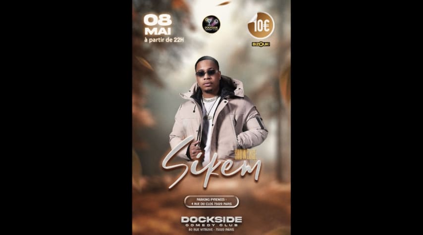 SIKEM EN SHOWCASE AU DOCKSIDE COMEDY CLUB cover