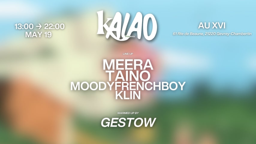 KALAO OPEN AIR | MEERA | TAÏNO | KLIN | MOODYFRENCHBOY cover