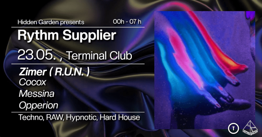 Rythm Supplier // Techno - RAW - Hypnotic @ Terminal Club cover