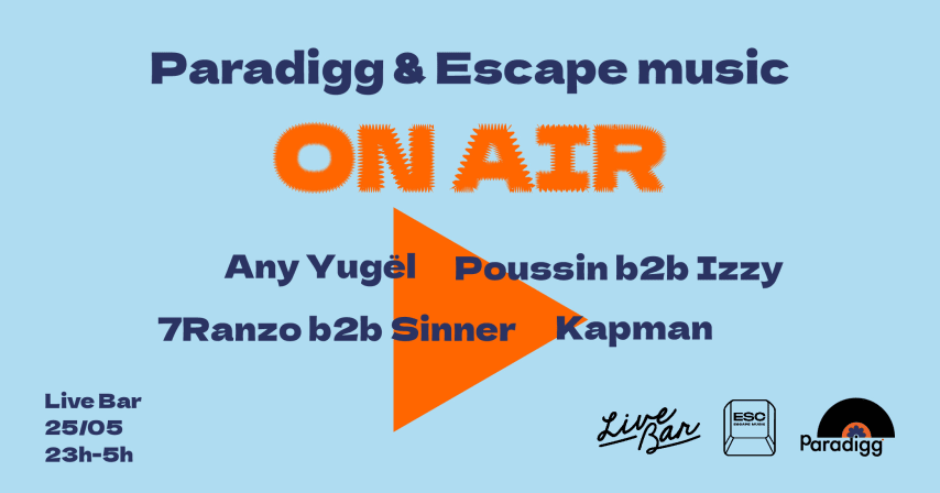 On Air : Escape Music x Paradigg cover