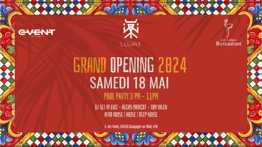 LUÜMA - GRAND OPENING 2024 cover