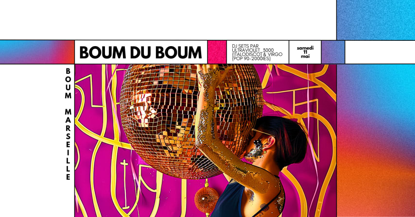 BOUM DU BOUM•DJ SET ULTRAVIOLET & VIRGO (DISCO, POP 90-2000) cover