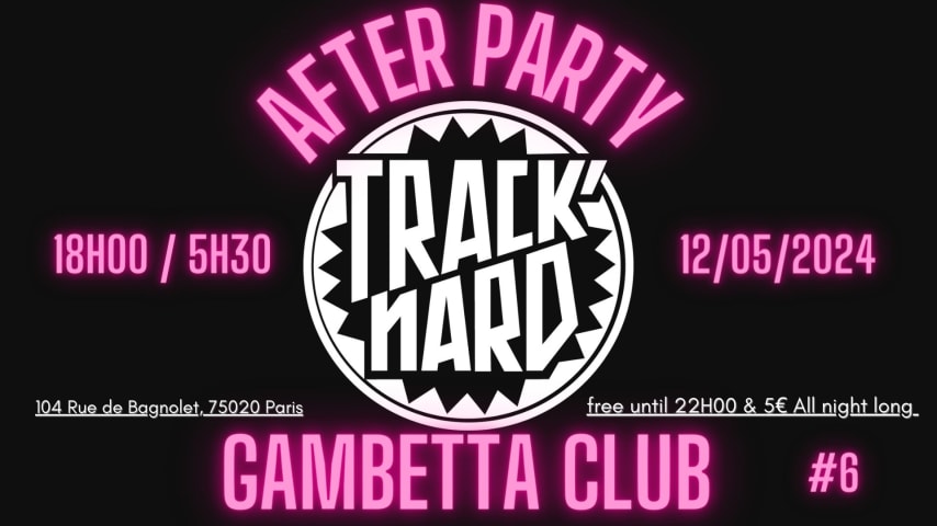 TRACK'NARD AFTERPARTY #6 cover