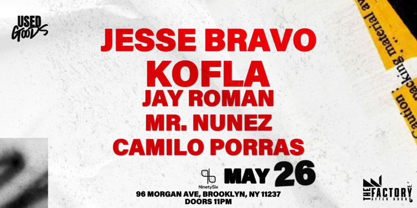 THE FACTORY SUNDAY NIGHT EDITION - KOFLA -JESSE BRAVO  JAY R cover