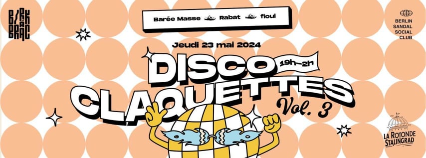 Disco Claquettes Vol.3 // Barée Masse • fioul • Rabat cover