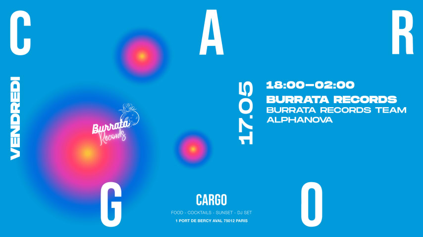 Cargo x Burrata Records x Alphanova cover