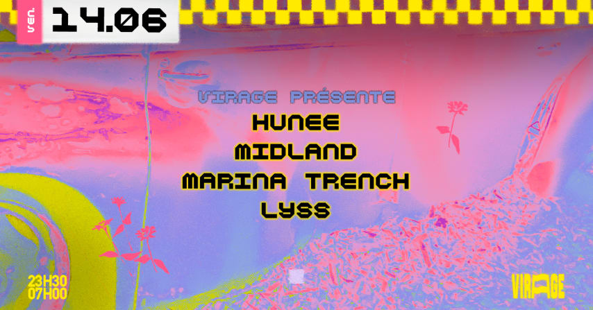 Virage présente : Hunee, Midland, Marina Trench, Lyss cover