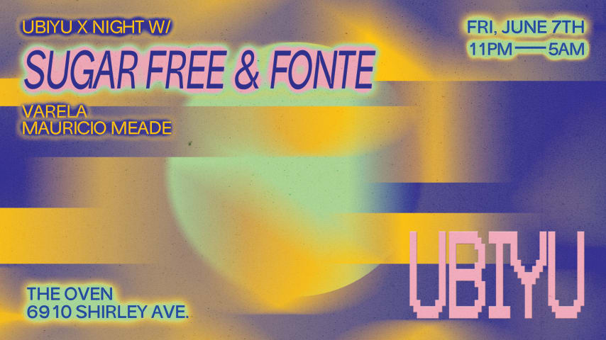 ubiyu x night w/ Sugar Free & Fonte cover