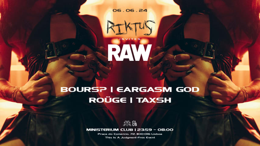 Riktus x RAW with Bours?, Eargasm God, Roüge and more cover