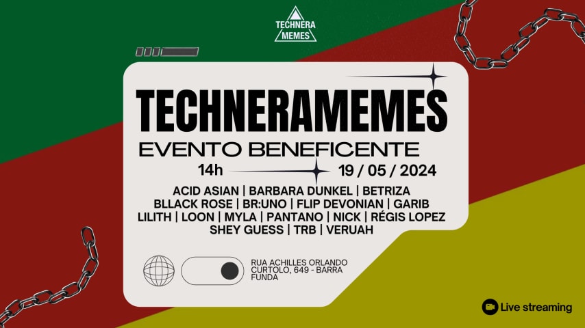 Technera Memes evento beneficente cover