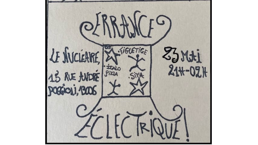 Errance éclectRique #1 : figuetige + Italo Pizza + Sita cover