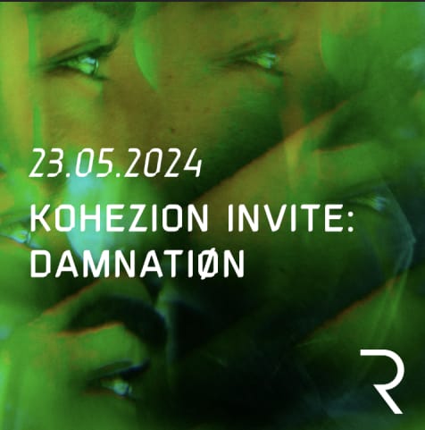 KOHEZION invite: DAMNATIØN cover