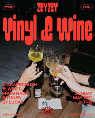 Vinyl & Wine w/ Grape Crush feat. Nada wines & DJ Lucaz cover