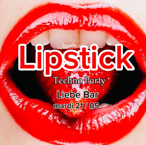 Lipstick techno party cover