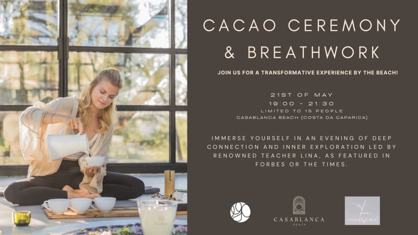 Cacao Ceremony & Breathwork at Casablanca Beach cover