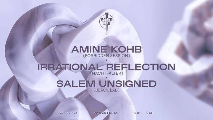 Black Lab (Irrational Reflection, Amine Kohb, salem unsigned cover