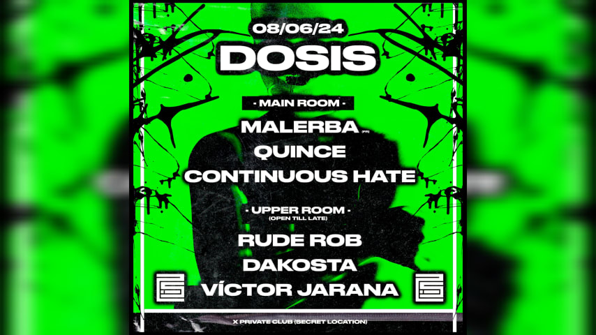 DOSIS KLUB [2IS]: MALERBA/QUINCE/CONTINUOUS HATE/RUDE ROB/.. cover