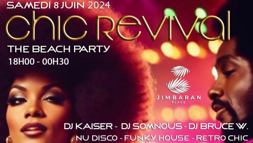 "Chic Revival" Beach Party Jimbaran Plage Golfe Juan cover